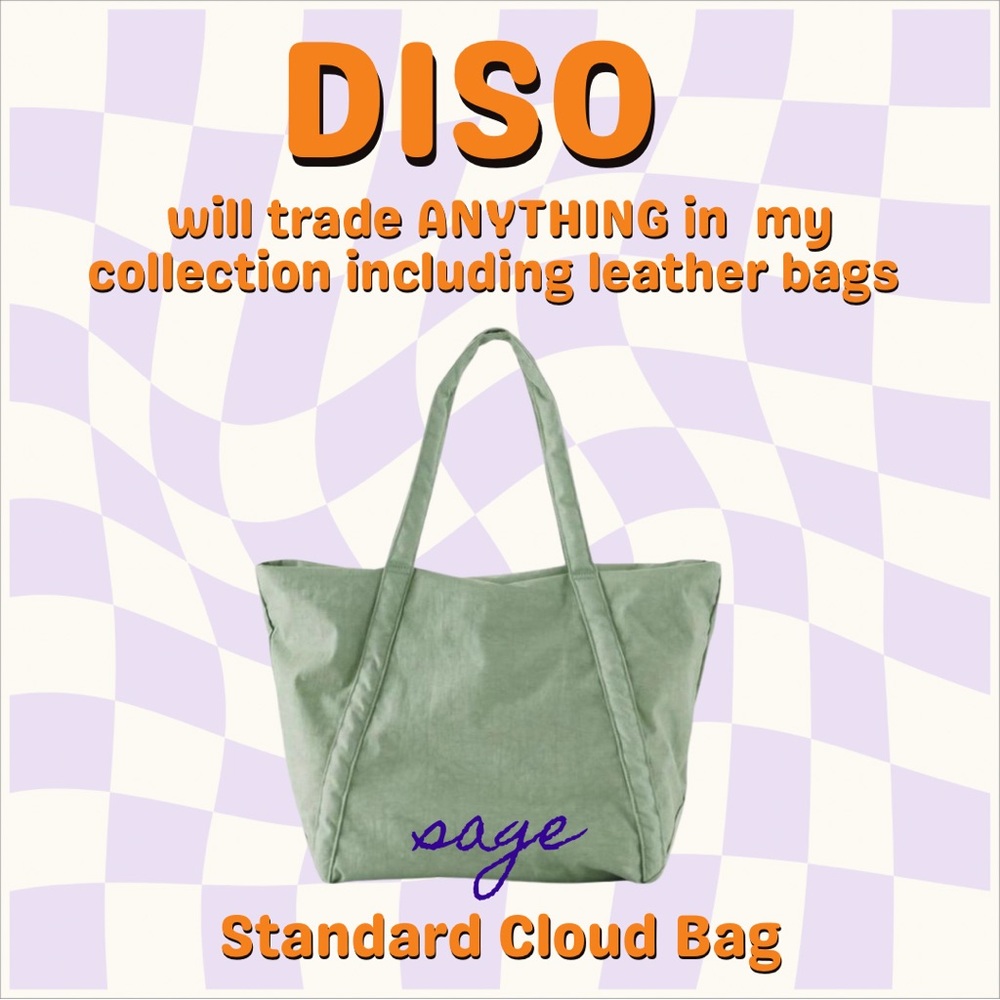 ISO BAGGU CLOUD BAG IN SAGE